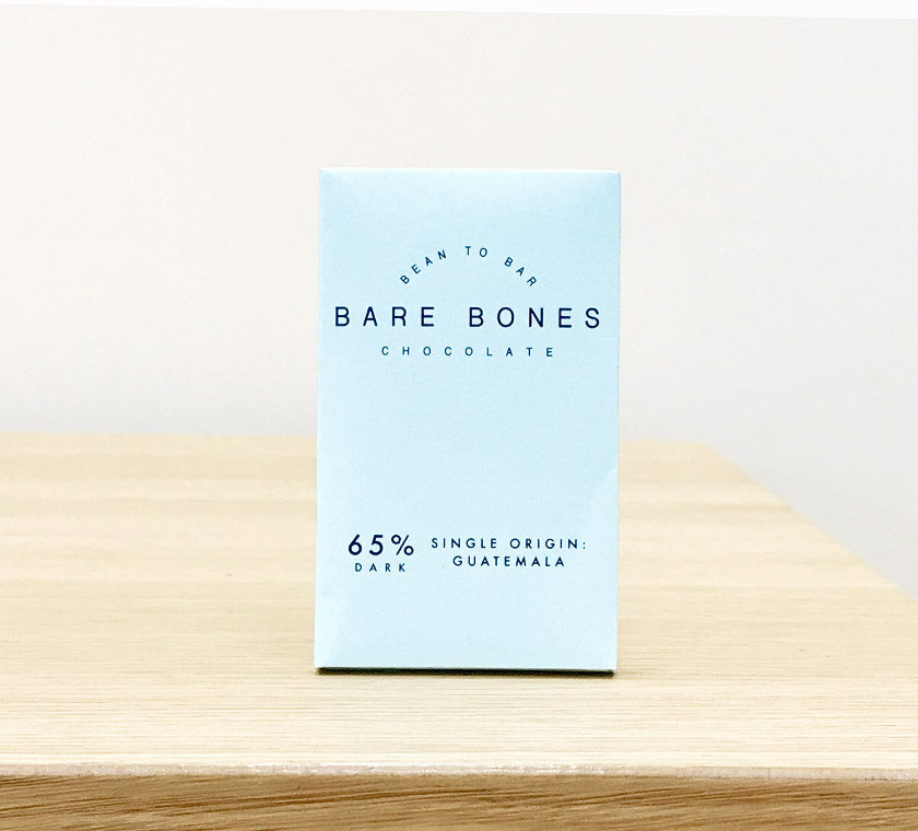 Bare Bones Chocolate - GUATEMALA 65% Dark Chocolate 20g