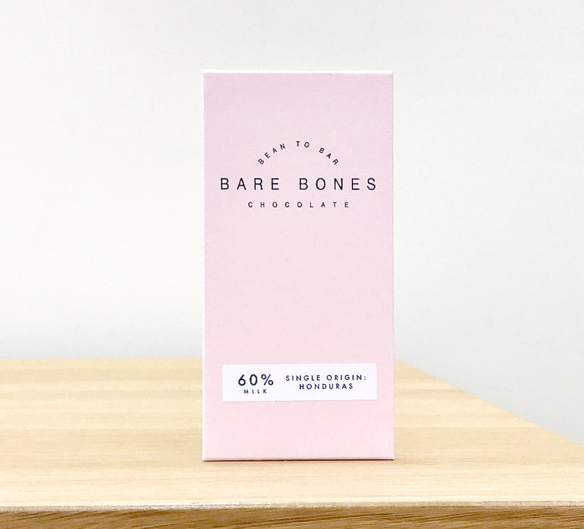 Bare Bones Chocolate - HONDURAS 60% Milk Chocolate